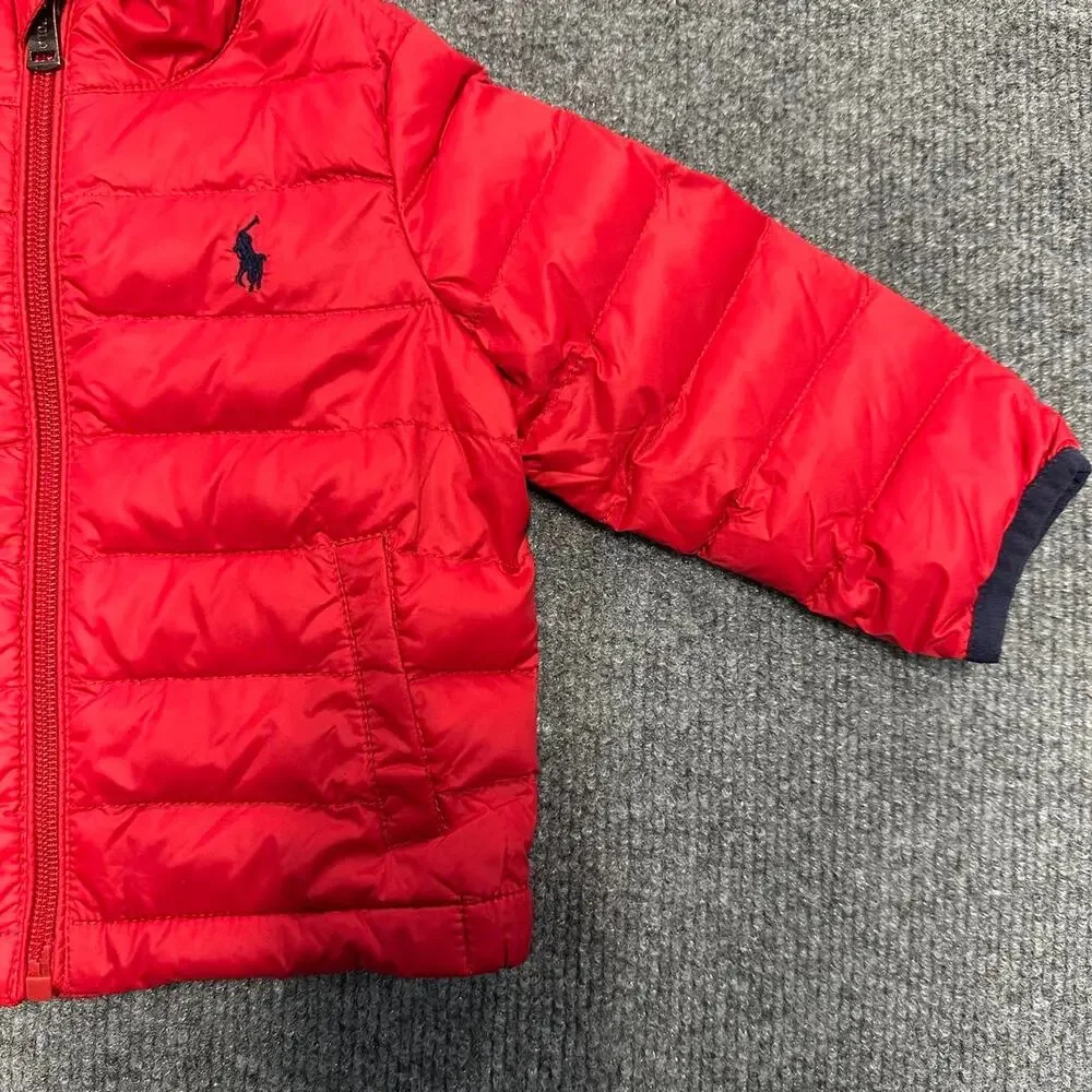 Polo Ralph Lauren Baby Boy Goose Down Puffer Jkt Preppy Insulated Winter Coat 9m